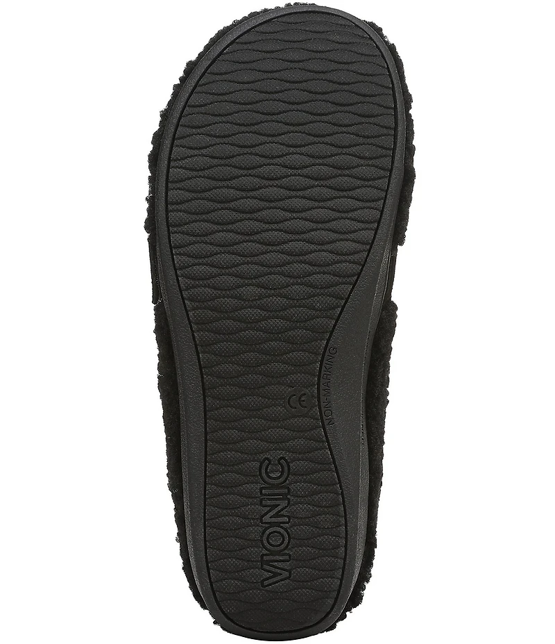 Vionic Imogen Faux Shearling Slippers