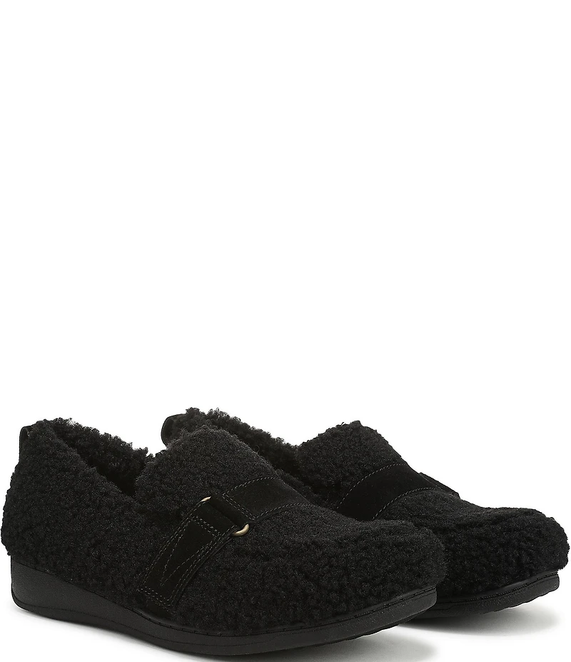 Vionic Imogen Faux Shearling Slippers