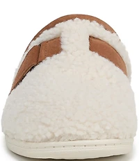 Vionic Izzy Faux Shearling and Suede Mule Slippers