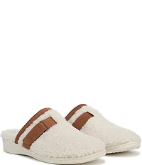 Vionic Izzy Faux Shearling and Suede Mule Slippers