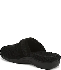 Vionic Izzy Faux Shearling and Suede Mule Slippers