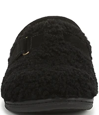 Vionic Izzy Faux Shearling and Suede Mule Slippers