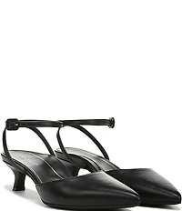 Vionic Jacynda Leather Ankle Strap Dress Pumps