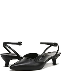 Vionic Jacynda Leather Ankle Strap Dress Pumps
