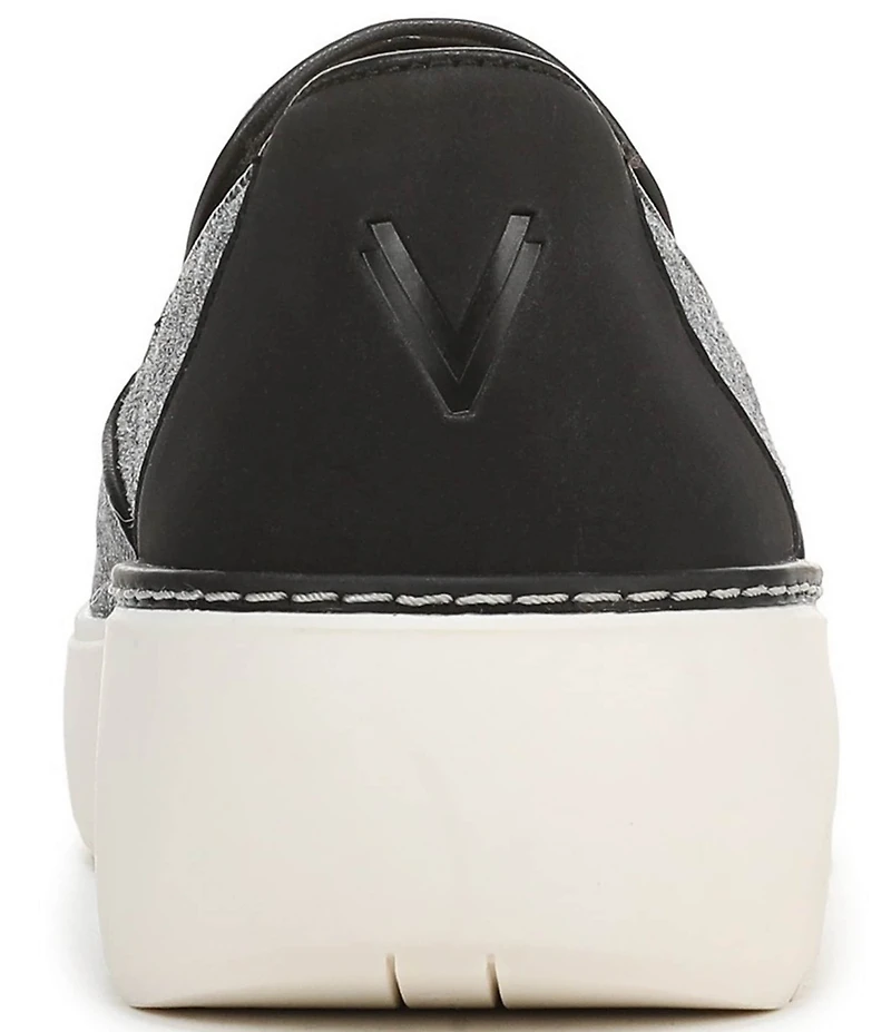 Vionic Kearny 2.0 Heathered Platform Wedge Slip On Sneakers