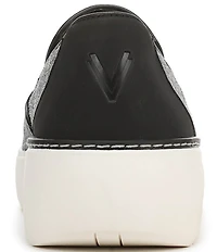 Vionic Kearny 2.0 Heathered Platform Wedge Slip On Sneakers