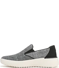 Vionic Kearny 2.0 Heathered Platform Wedge Slip On Sneakers