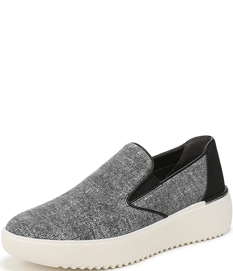 Vionic Kearny 2.0 Heathered Platform Wedge Slip On Sneakers