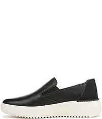 Vionic Kearny 2.0 Leather Platform Wedge Slip On Sneakers