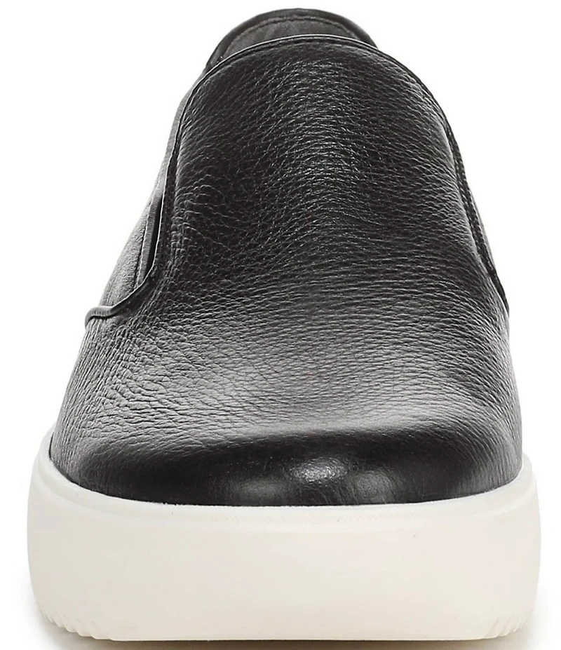 Vionic Kearny 2.0 Leather Platform Wedge Slip On Sneakers