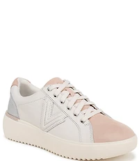 Vionic Kearny II Leather and Suede Platform Sneakers