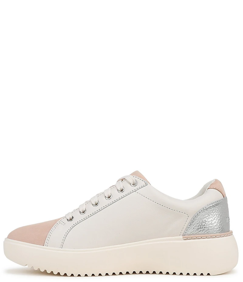 Vionic Kearny II Leather and Suede Platform Sneakers
