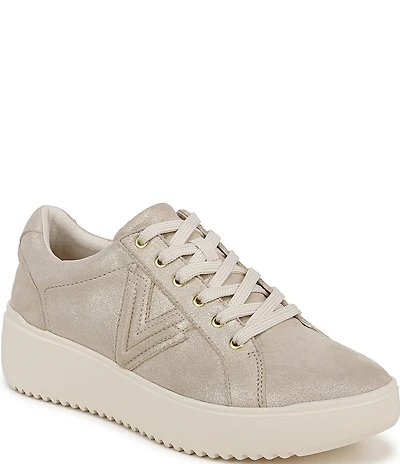 Vionic Kearny Leather Platform Lace Up Sneakers