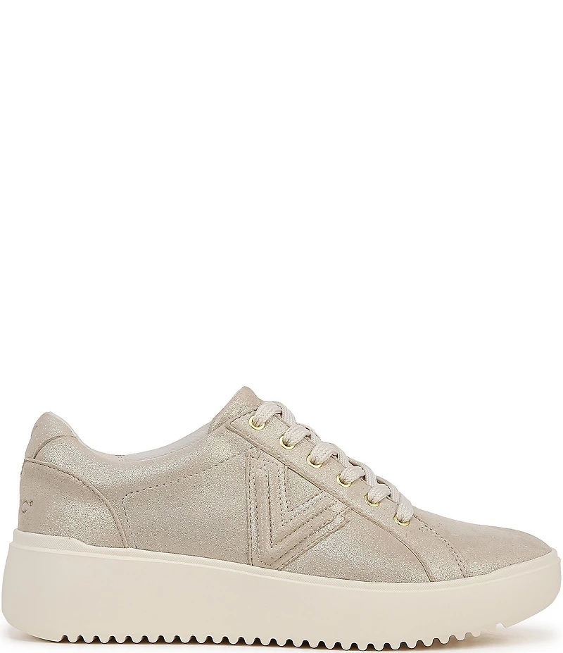 Vionic Kearny Leather Platform Lace Up Sneakers