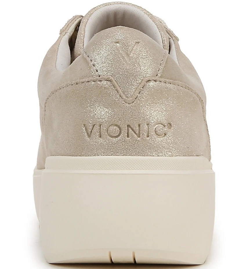 Vionic Kearny Leather Platform Lace Up Sneakers