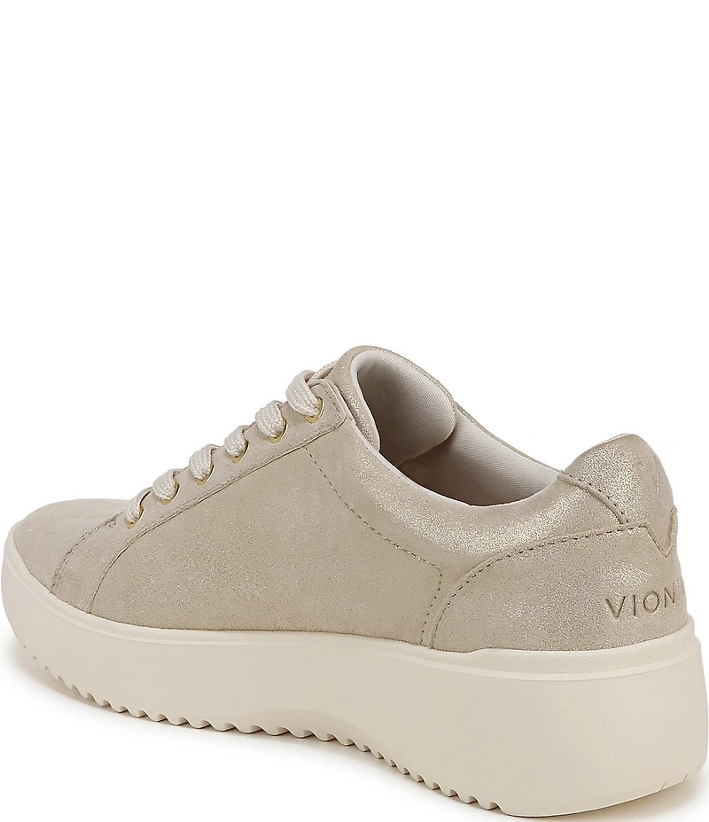 Vionic Kearny Leather Platform Lace Up Sneakers