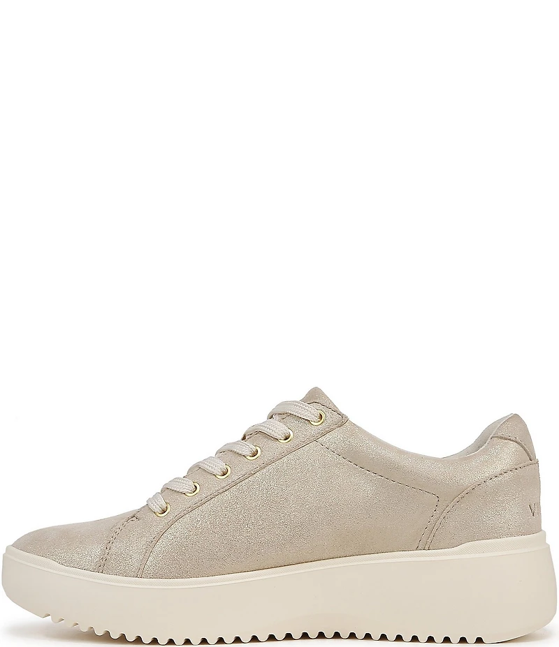 Vionic Kearny Leather Platform Lace Up Sneakers
