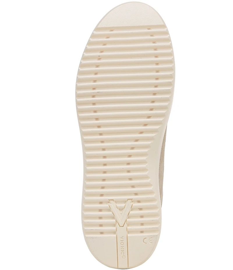 Vionic Kearny Leather Platform Lace Up Sneakers