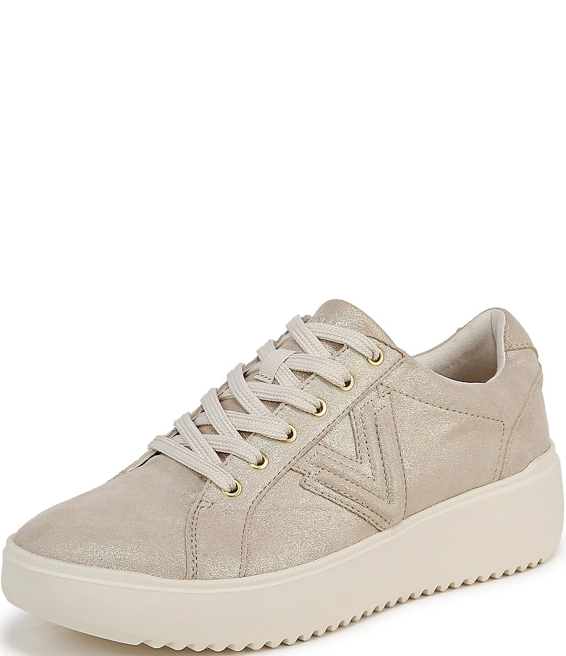 Vionic Kearny Leather Platform Lace Up Sneakers