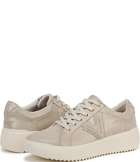 Vionic Kearny Leather Platform Lace Up Sneakers