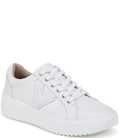 Vionic Kearny Leather Platform Lace Up Sneakers