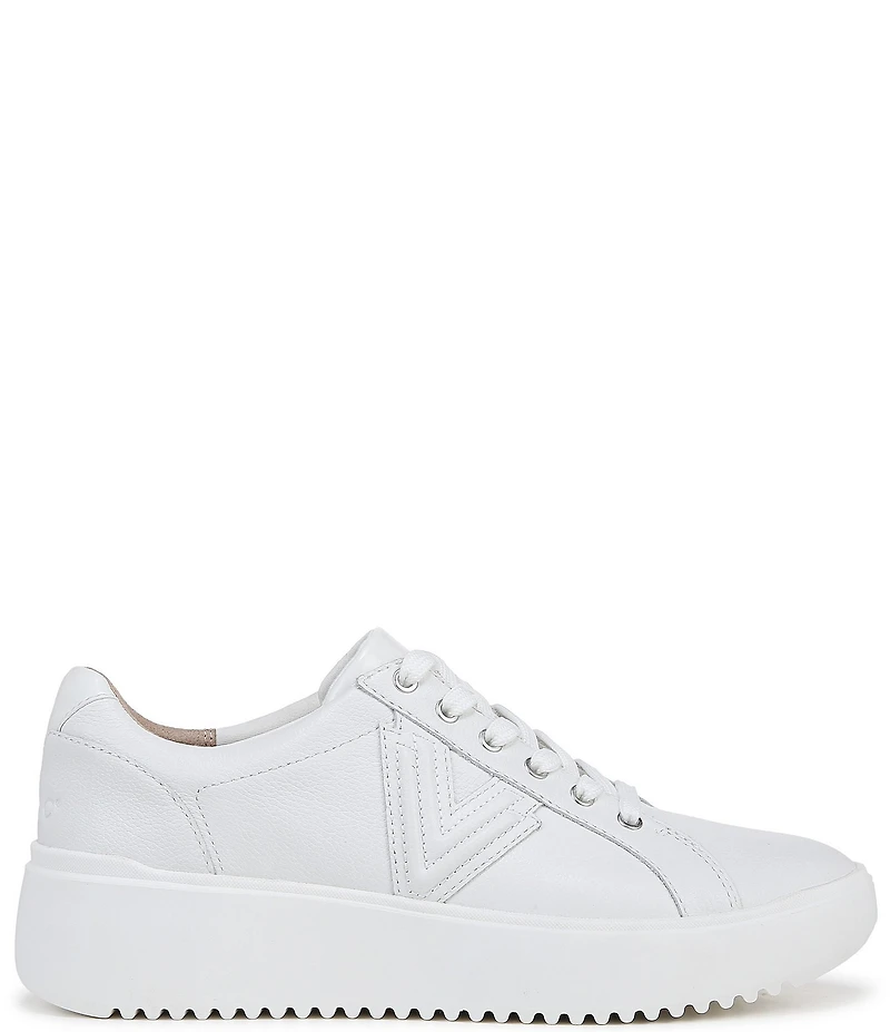 Vionic Kearny Leather Platform Lace Up Sneakers