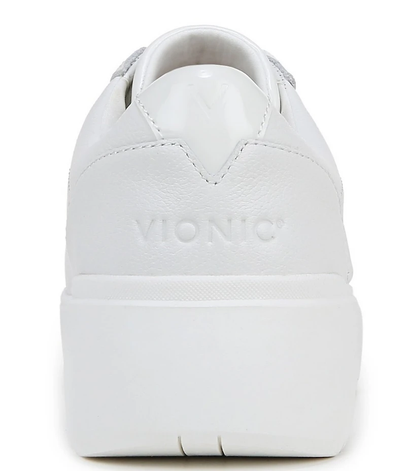 Vionic Kearny Leather Platform Lace Up Sneakers