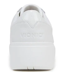 Vionic Kearny Leather Platform Lace Up Sneakers