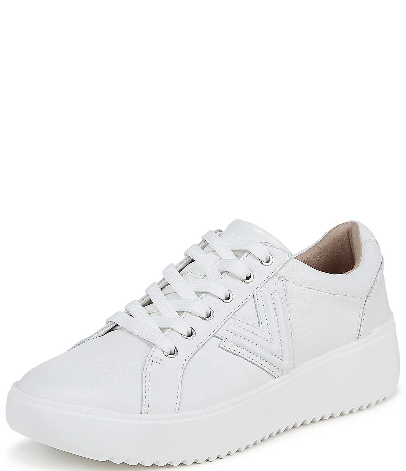 Vionic Kearny Leather Platform Lace Up Sneakers
