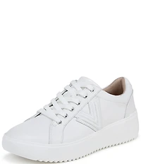 Vionic Kearny Leather Platform Lace Up Sneakers