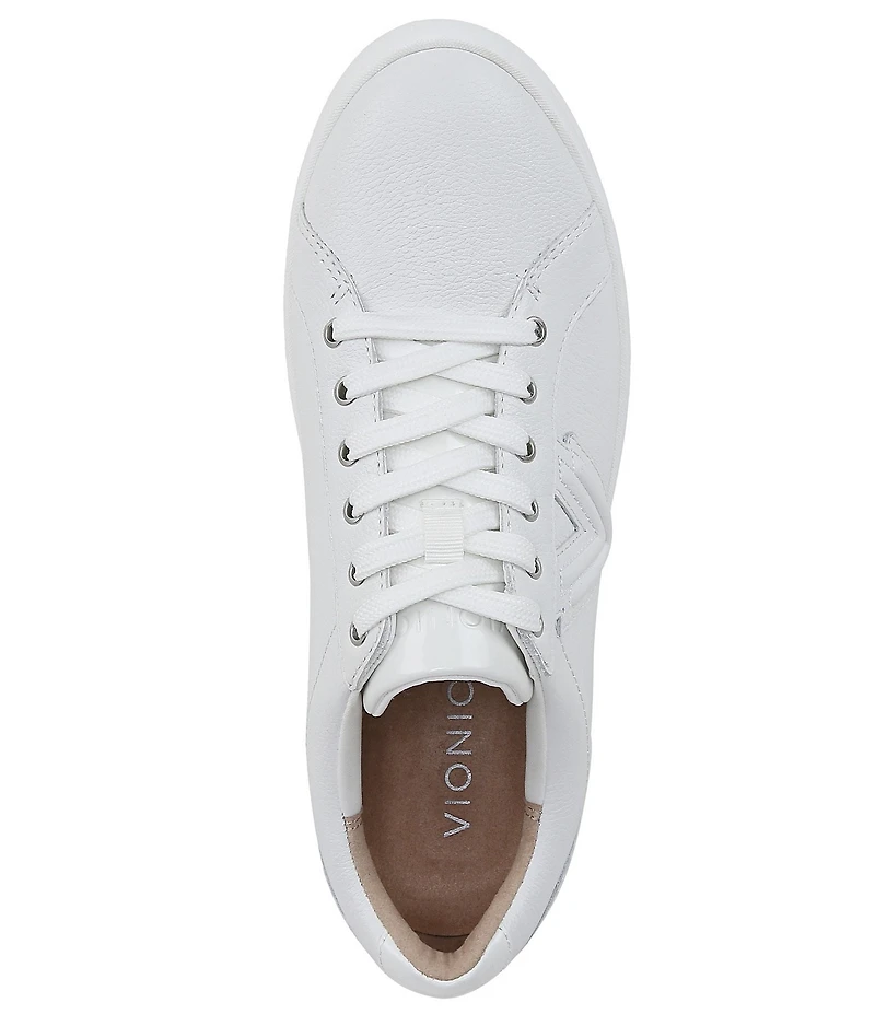 Vionic Kearny Leather Platform Lace Up Sneakers