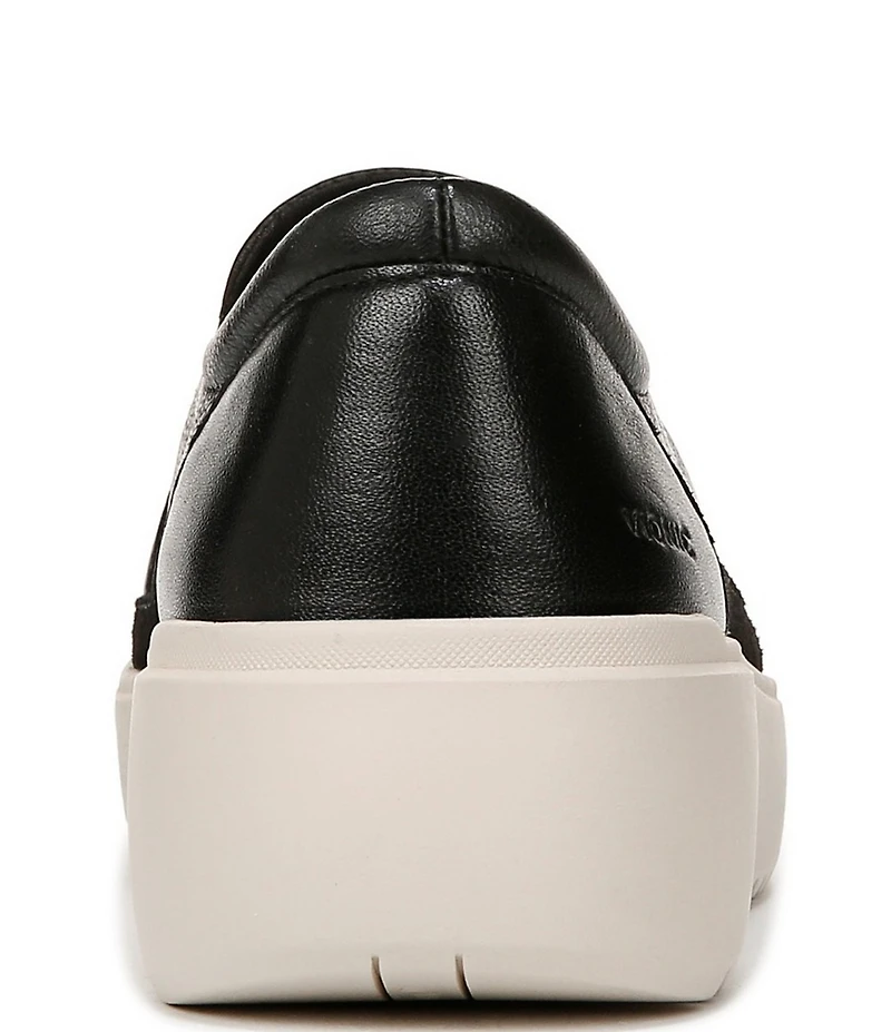 Vionic Kearny Leather Slip On Platform Sneakers