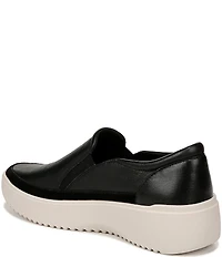 Vionic Kearny Leather Slip On Platform Sneakers