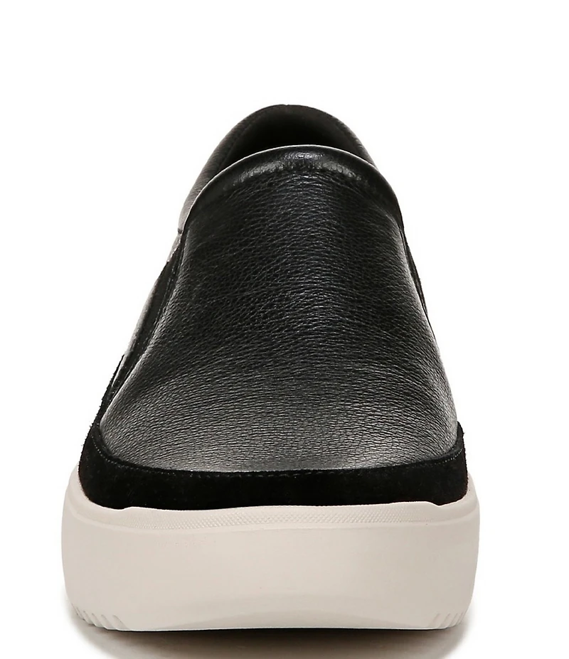 Vionic Kearny Leather Slip On Platform Sneakers