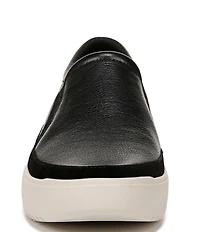 Vionic Kearny Leather Slip On Platform Sneakers