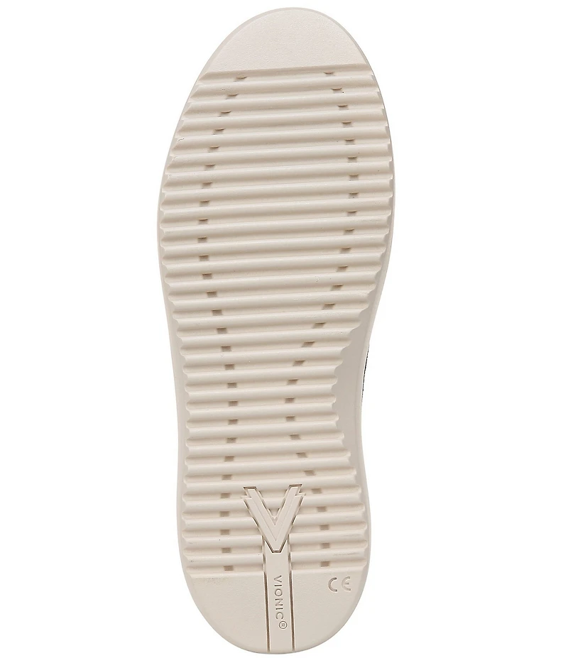 Vionic Kearny Leather Slip On Platform Sneakers