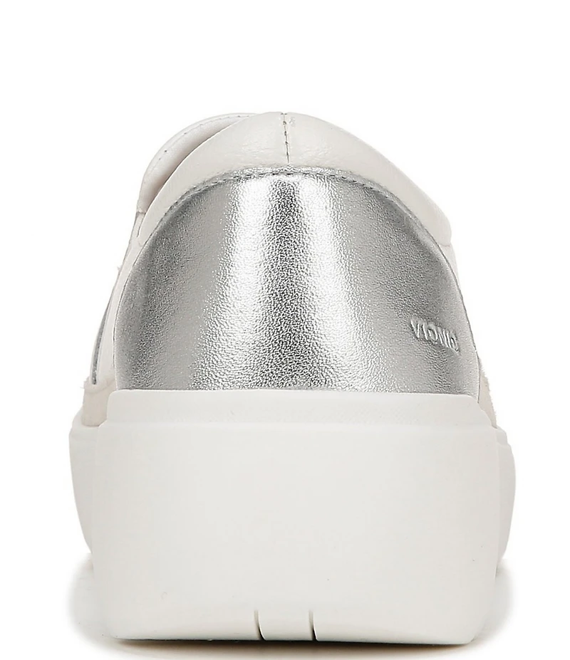 Vionic Kearny Leather Slip On Platform Sneakers