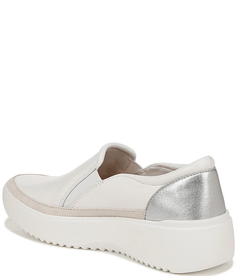Vionic Kearny Leather Slip On Platform Sneakers