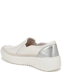 Vionic Kearny Leather Slip On Platform Sneakers