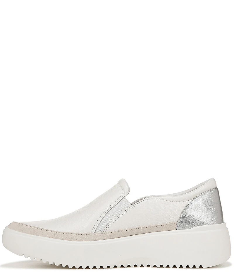 Vionic Kearny Leather Slip On Platform Sneakers