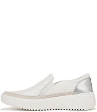 Vionic Kearny Leather Slip On Platform Sneakers