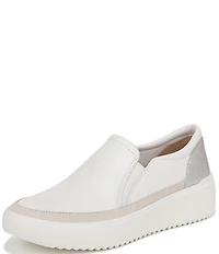 Vionic Kearny Leather Slip On Platform Sneakers