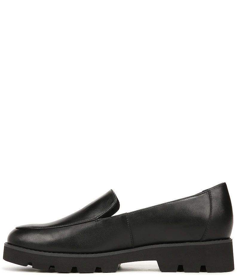Vionic Kensley Leather Slip-On Lug Sole Platform Loafers