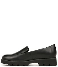 Vionic Kensley Leather Slip-On Lug Sole Platform Loafers