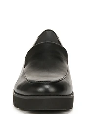 Vionic Kensley Leather Slip-On Lug Sole Platform Loafers