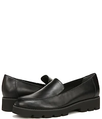 Vionic Kensley Leather Slip-On Lug Sole Platform Loafers