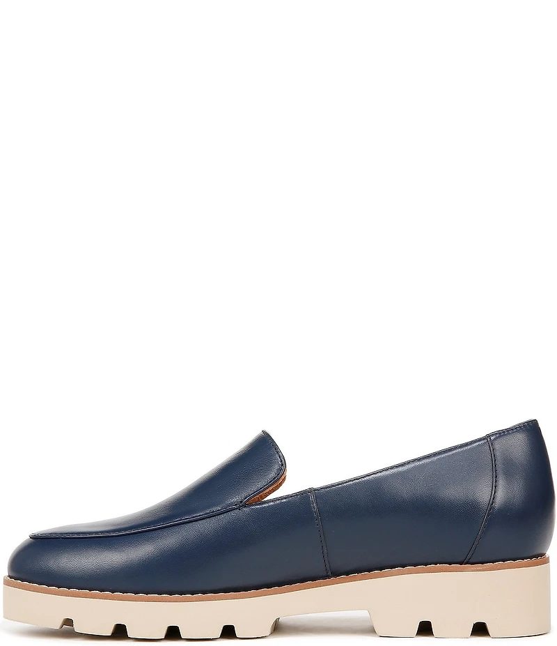 Vionic Kensley Leather Slip-On Lug Sole Platform Loafers
