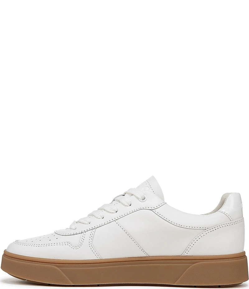 Vionic Kimmie Court Leather Logo Detail Gum Sole Sneakers