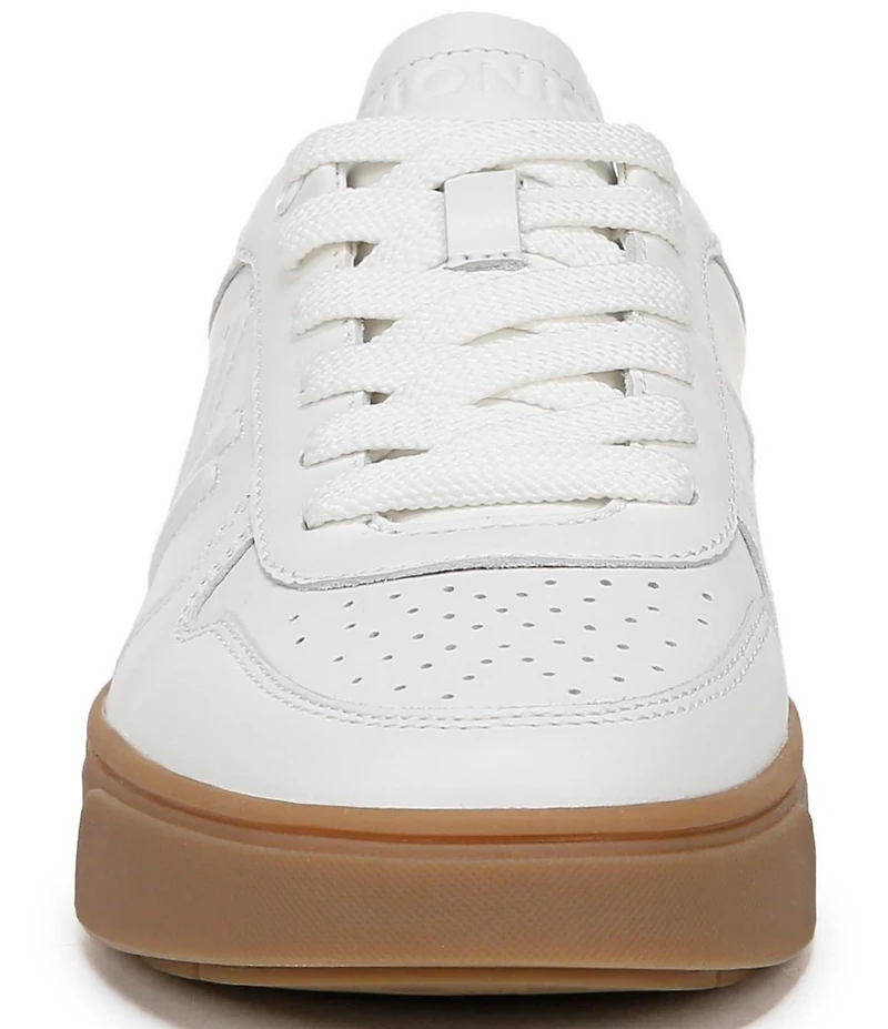Vionic Kimmie Court Leather Logo Detail Gum Sole Sneakers