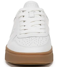 Vionic Kimmie Court Leather Logo Detail Gum Sole Sneakers